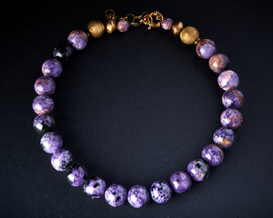Charoite Statement Necklace